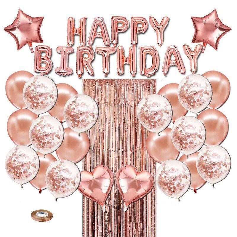 Birthday Balloons Party Decorations Sequin 1Set