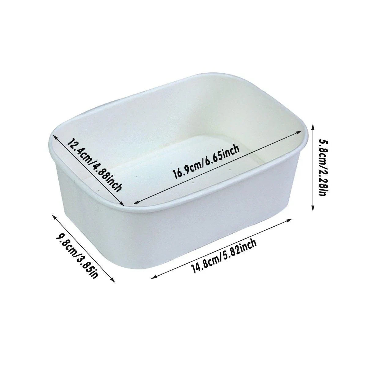 Disposable Resistant Paper Bread Box 100PCS