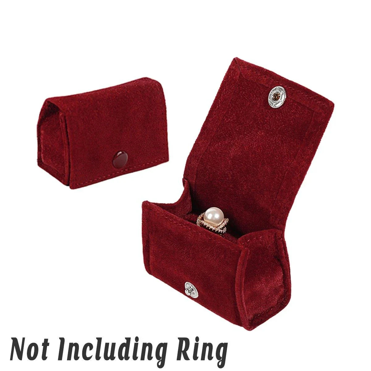 Premium Fabric Mini Rings and Earrings Jewelry Boxes 5PCS