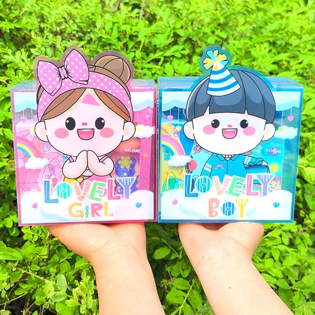 PET Plastic Candy Boxes with Handles Clear Display 20PCS