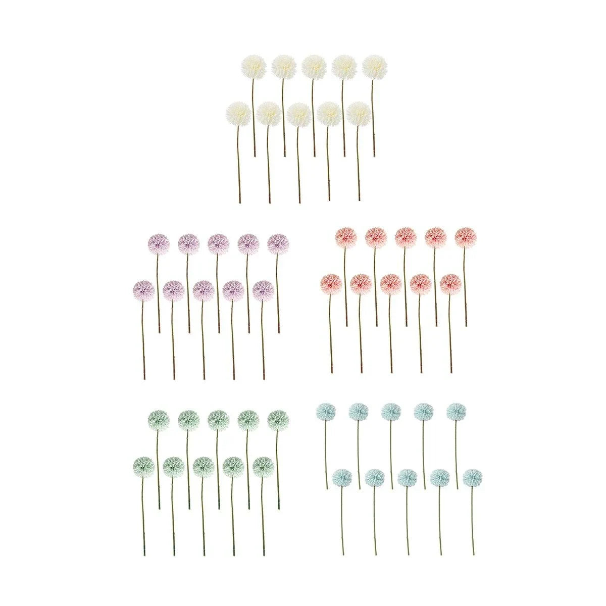 10PCS Artificial Flowers Dandelion