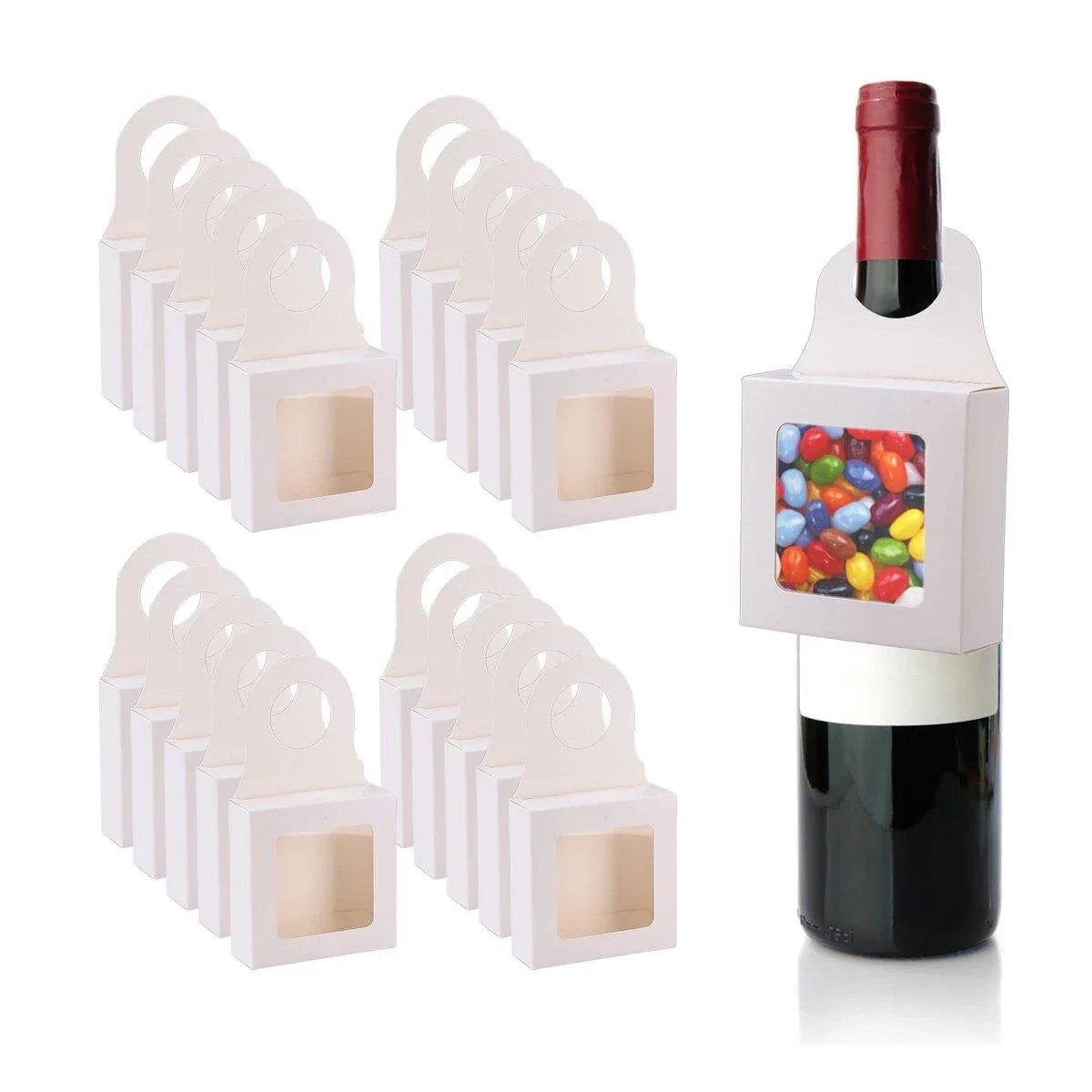 Enhance your gift presentation with these elegant paper wine bottle boxes, designed to add a touch of class to your special occasions.