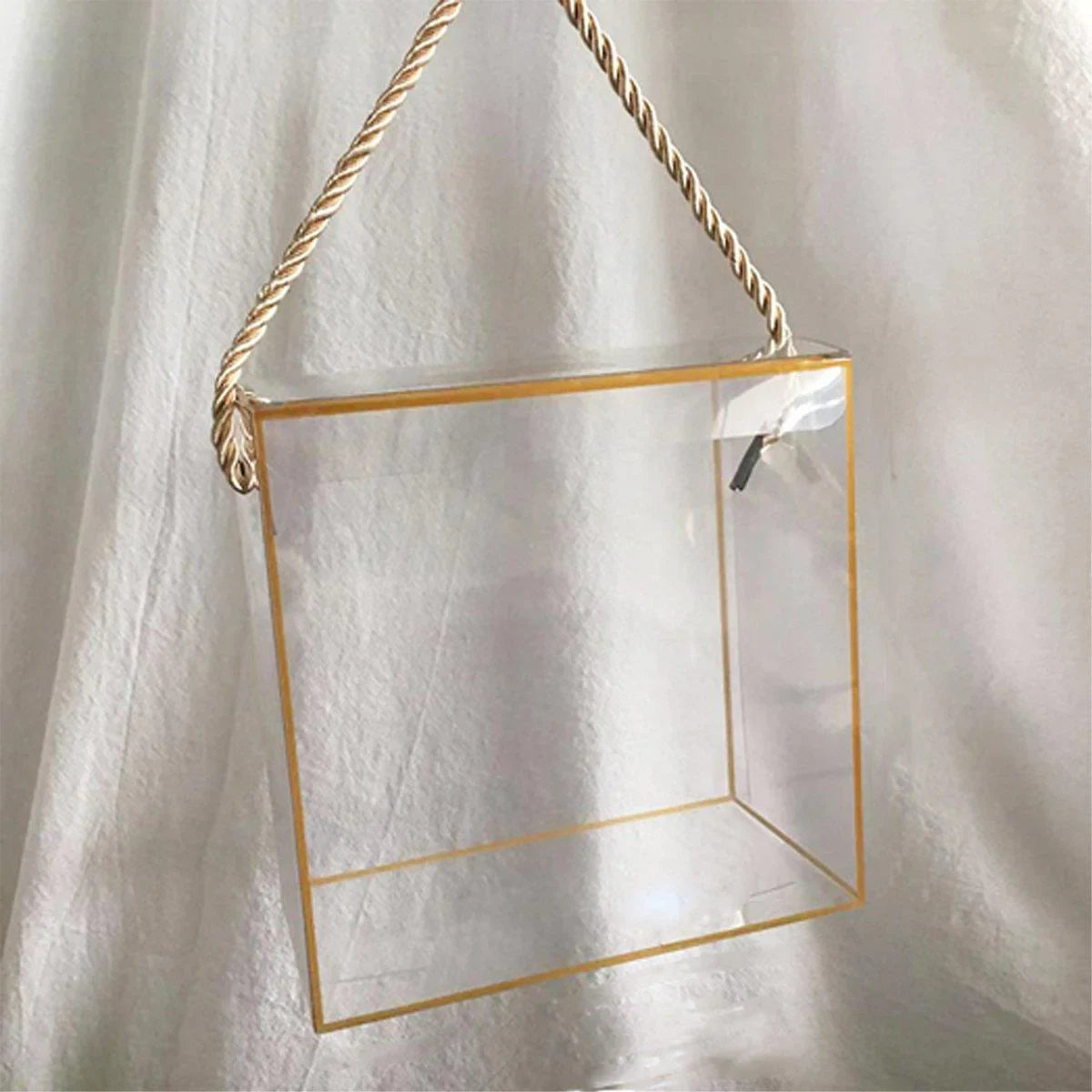 PET Plastic Candy Boxes with Handles Clear Display 20PCS