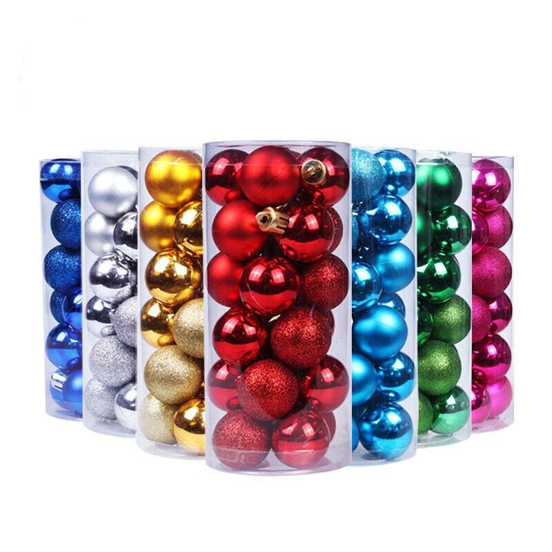 24PCS/Pack Xmas Balls Party Ornament