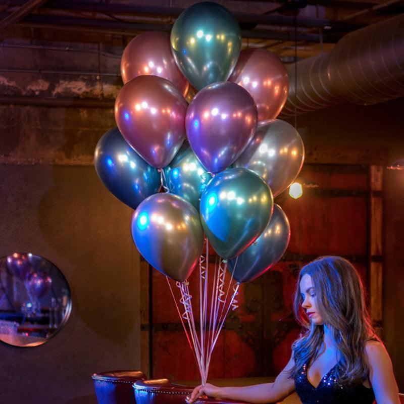 50PCS Chrome Metallic Balloon Helium