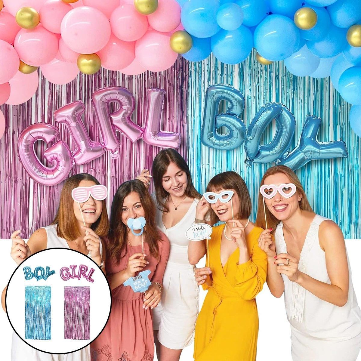 4PCS Balloons Silk Curtain Party Decor