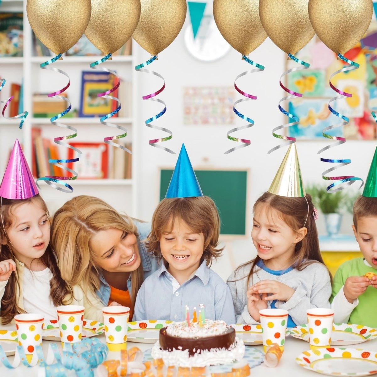 Glitter Laser Ribbon Party Banners Pull String Tie