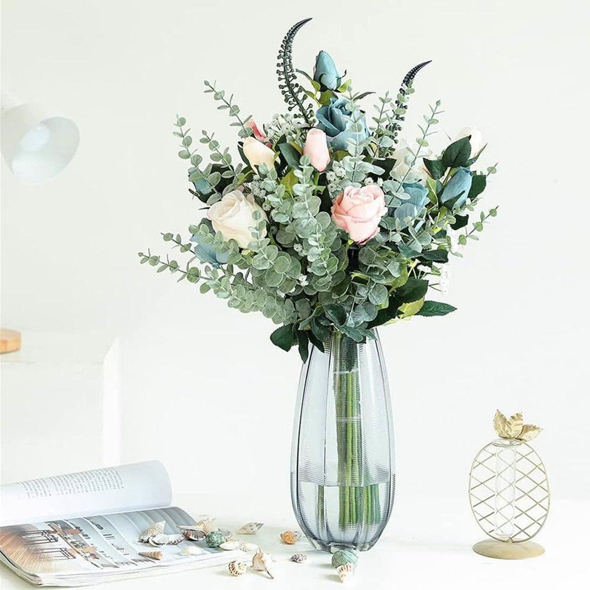 20PCS Eucalyptus Leaves Plastic