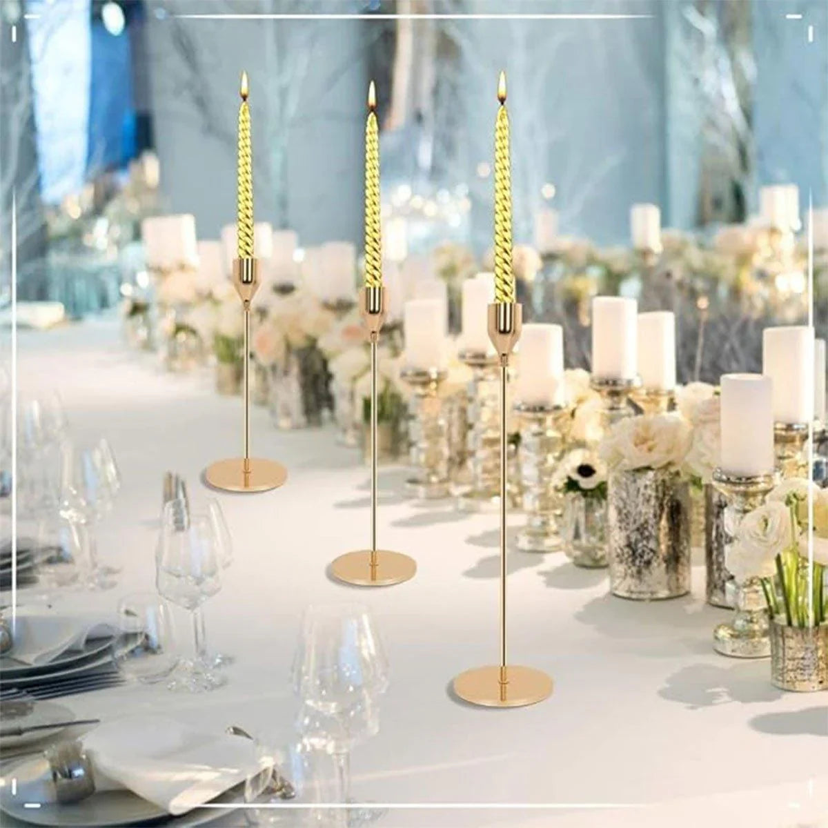 Candle Holder Decoration Crafts 4Colours 3PCS