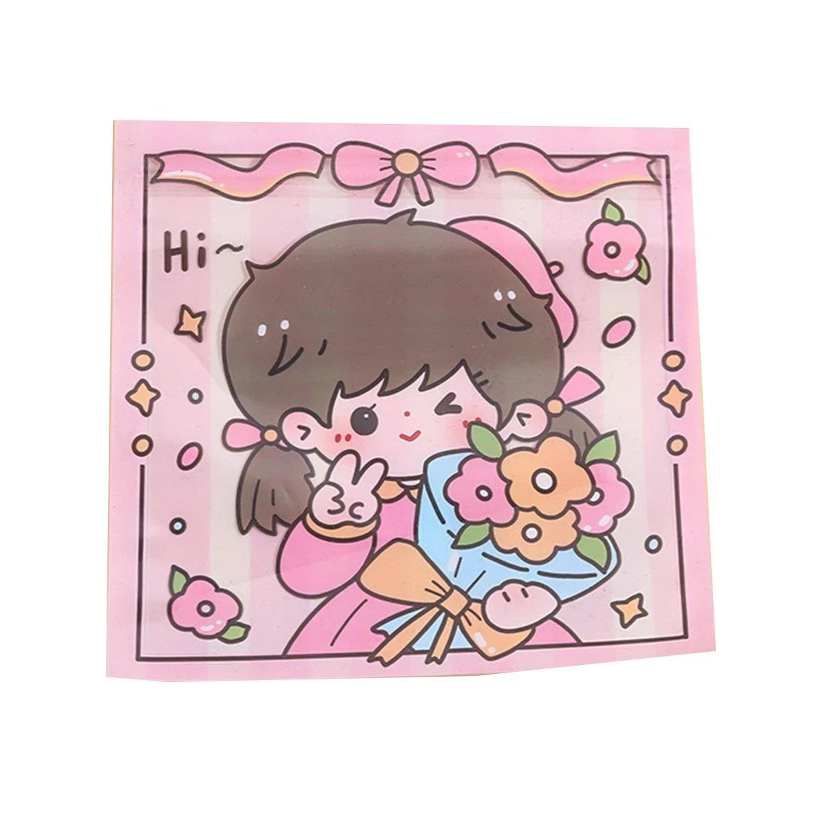 These cute cartoon Ziplock bags are perfect for keeping your snacks, candies, and cookies fresh and secure.