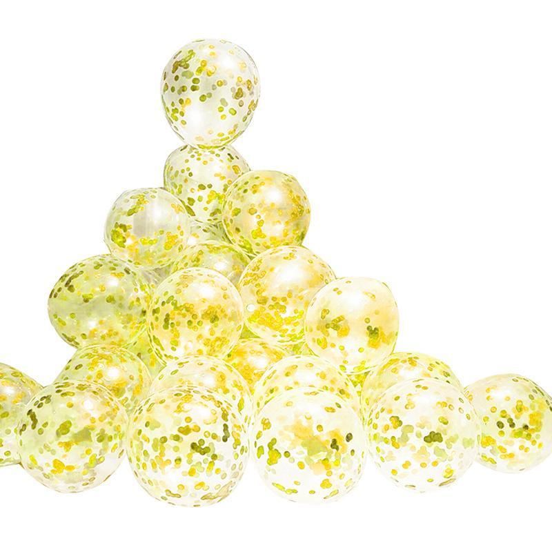 30cm Confetti Balloons Glitter Clear Latex 10PCS