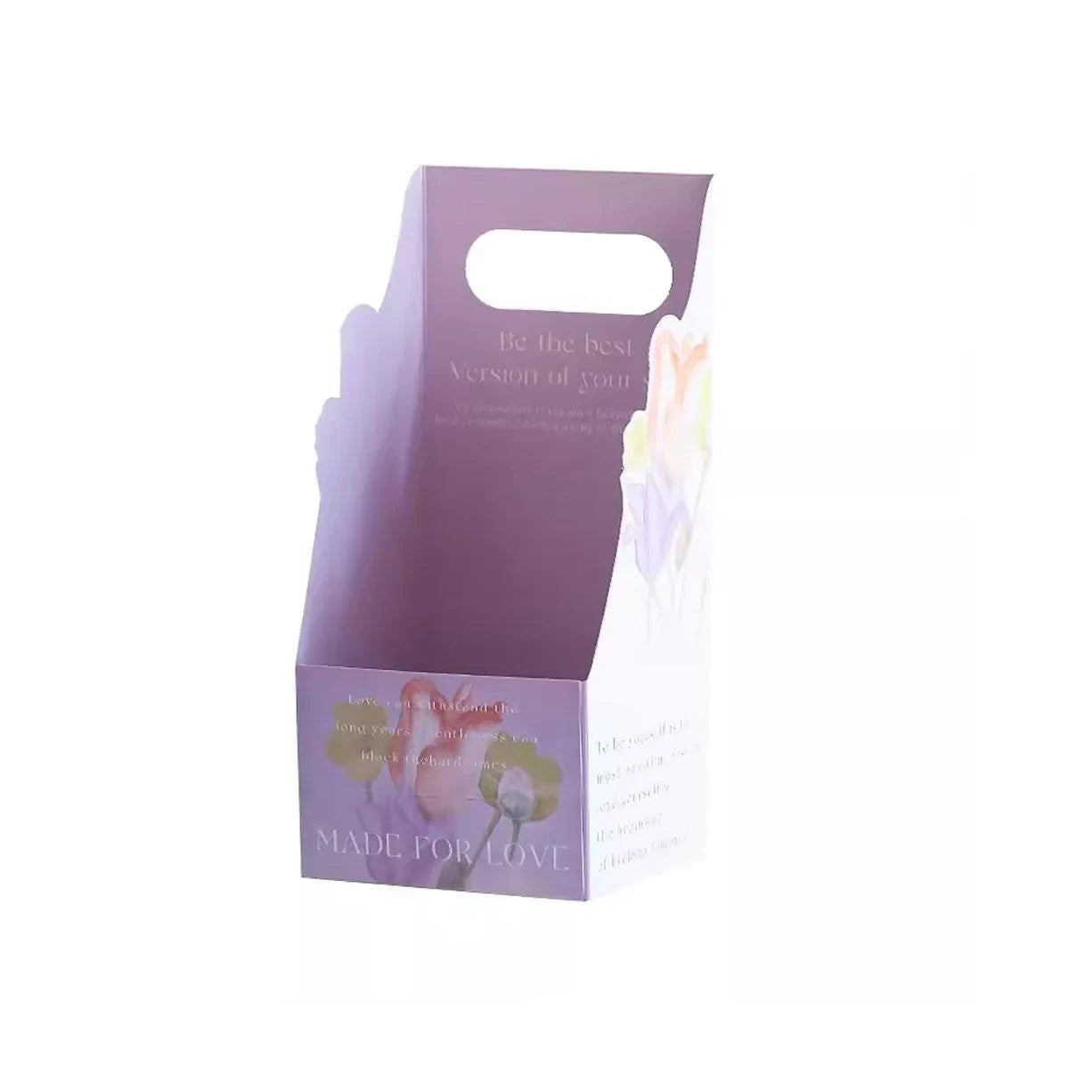 Foldable Hand-Held Flower Packaging Boxes 10 PCS