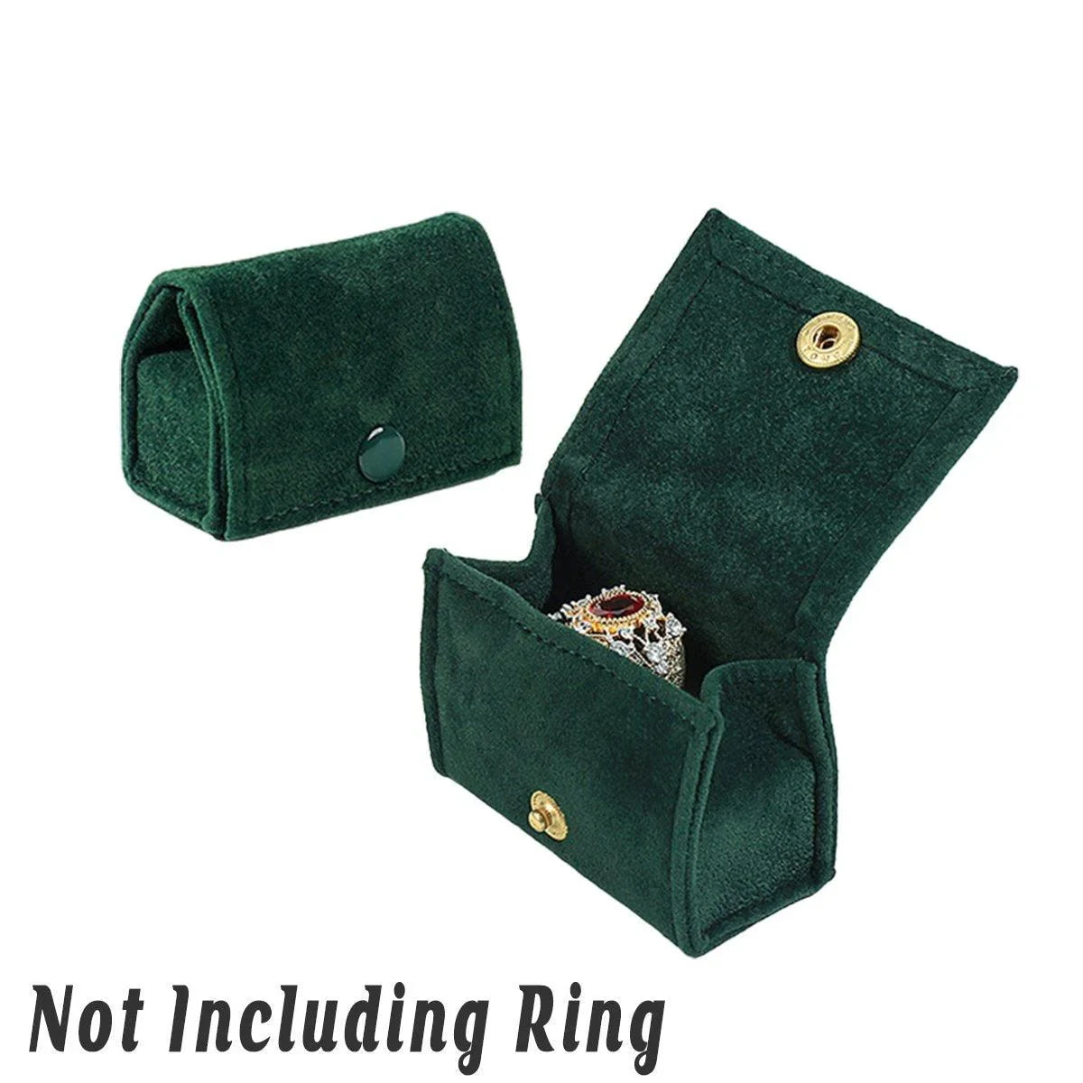 Premium Fabric Mini Rings and Earrings Jewelry Boxes 5PCS