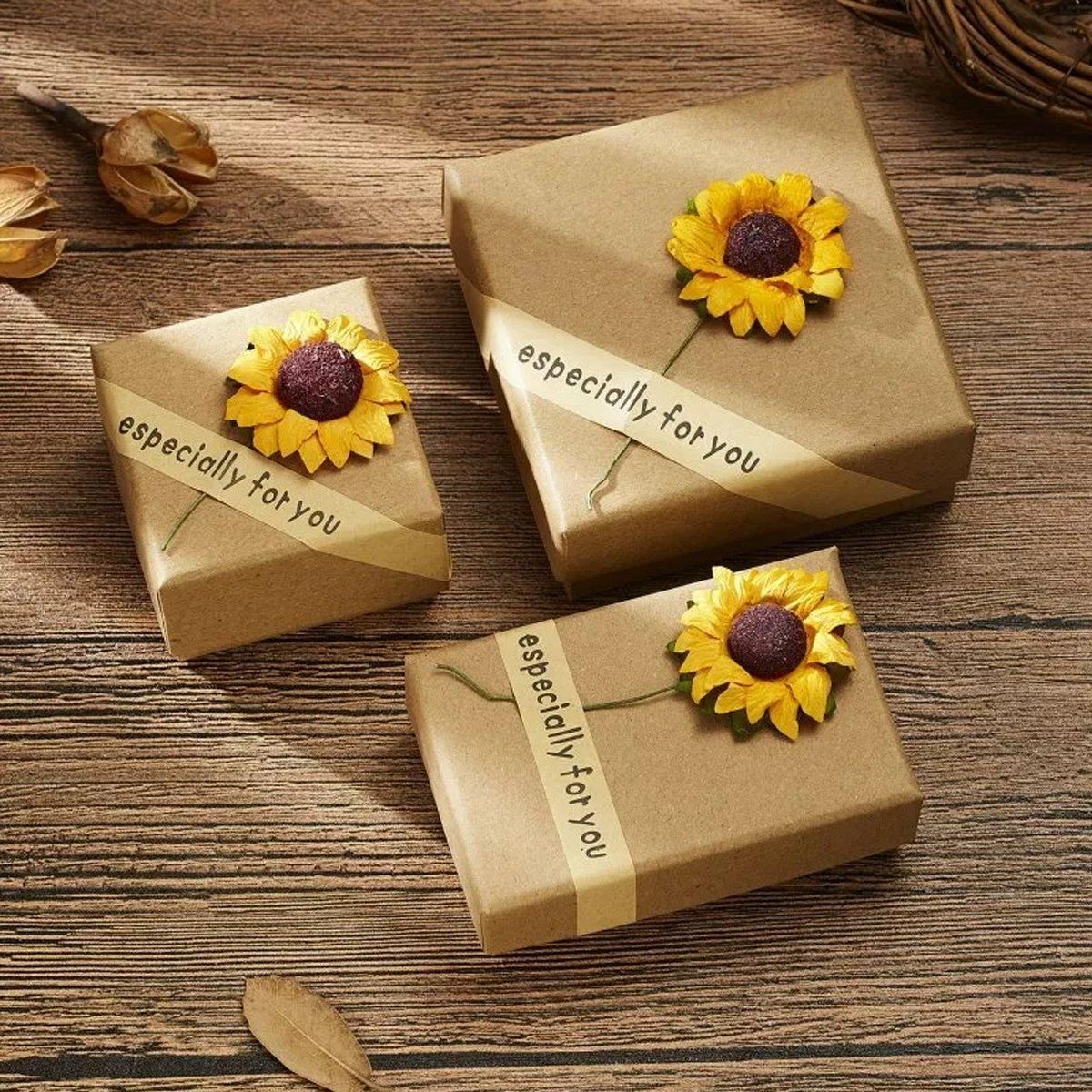 Kraft Paper Jewelry Gift Boxes 50PCS