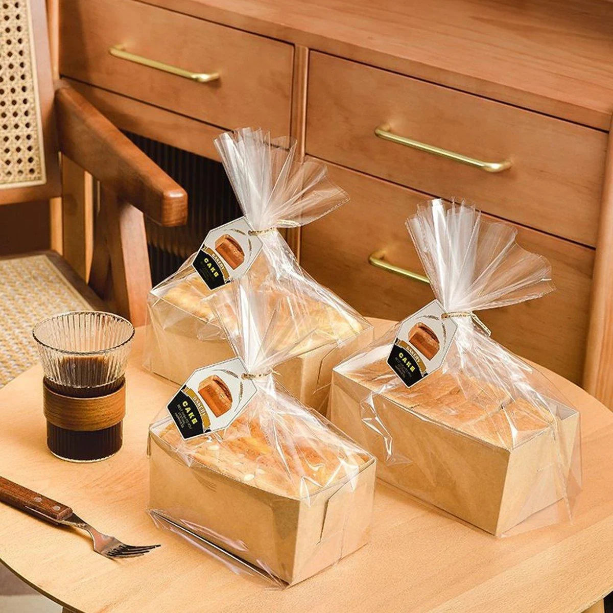 Cake Bread Bakery Packaging Box 100PCS