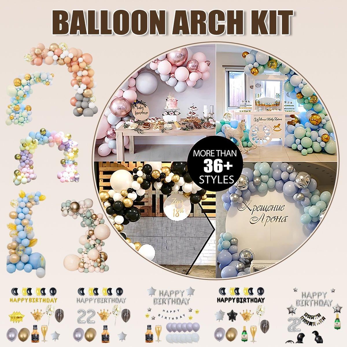 Macaron Balloon Arch Kit Party Decor Various 96-195PCS