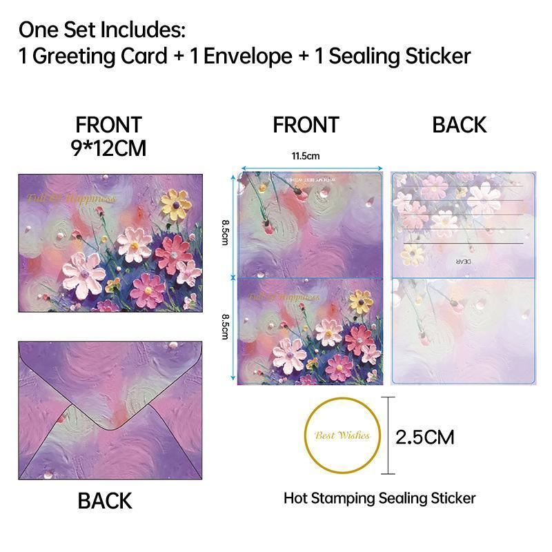 Card Stock Post Card Mini Envelope Set 30PCS