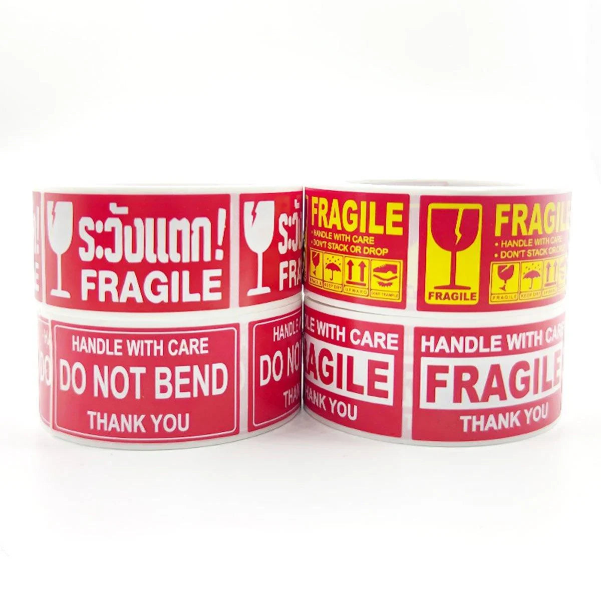 Fragile Warning Label Stickers 4Rolls