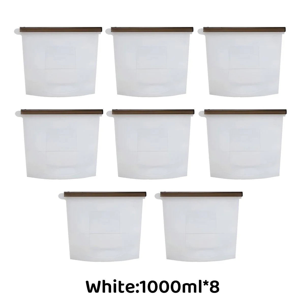 Reusable Silicone Food Storage Bags 500ml-1000ml