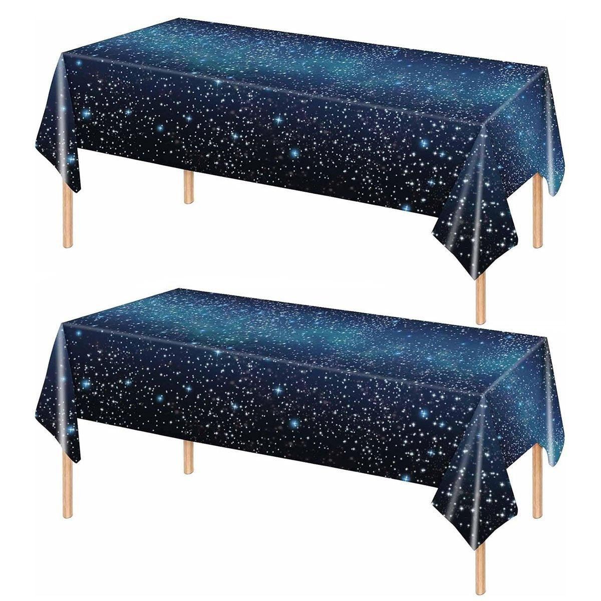 2PCS Disposable Plastic Tablecloth