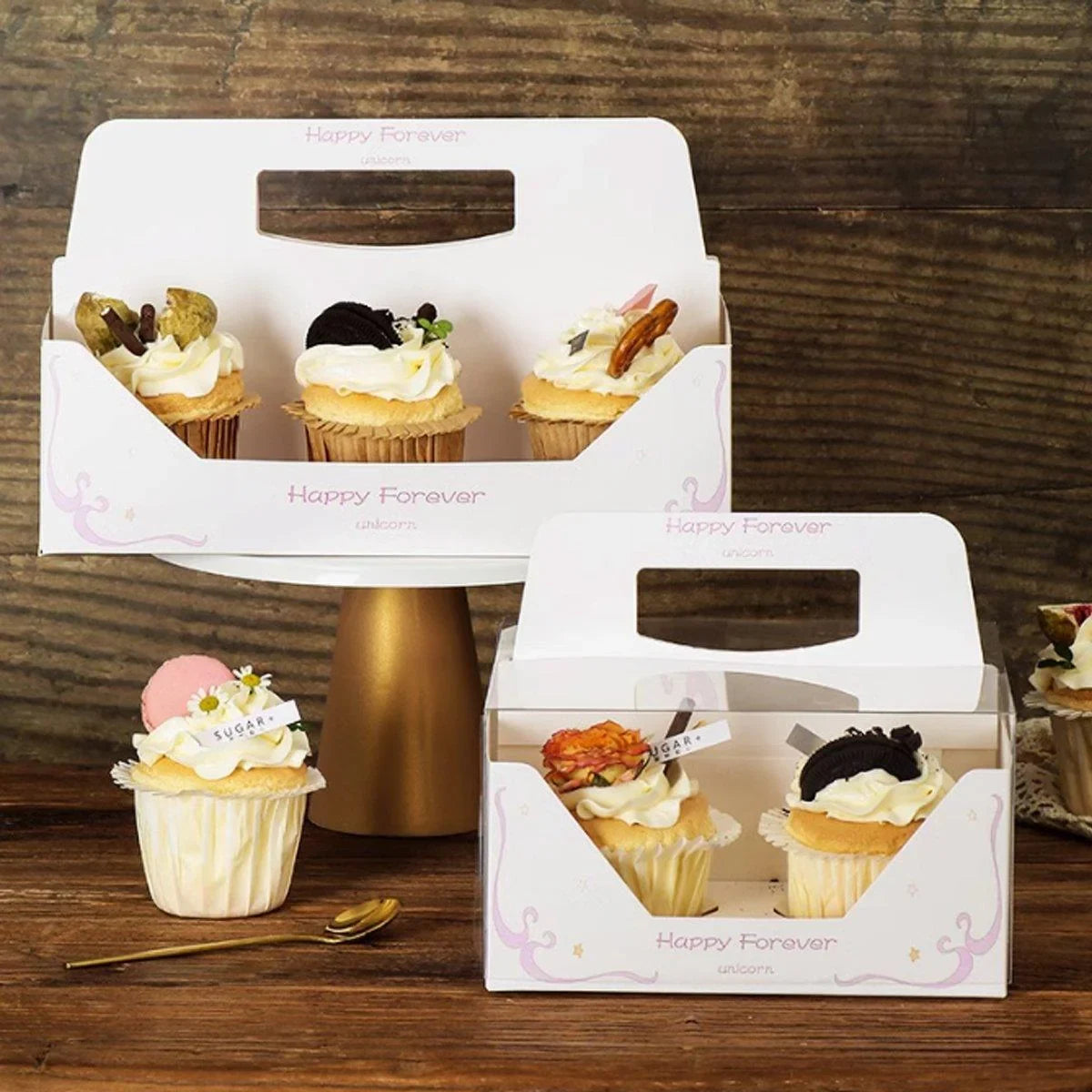 10PCS Clear Cake Box Baking Packaging