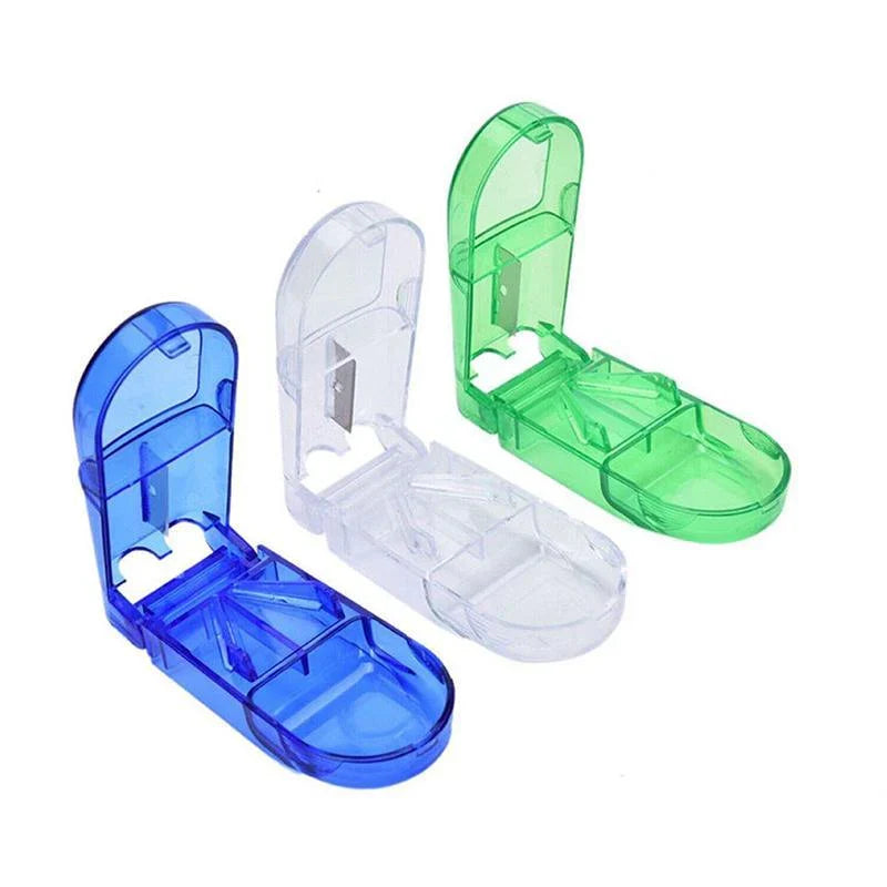Portable Pill dispenser Storage Box Blue 1Pack