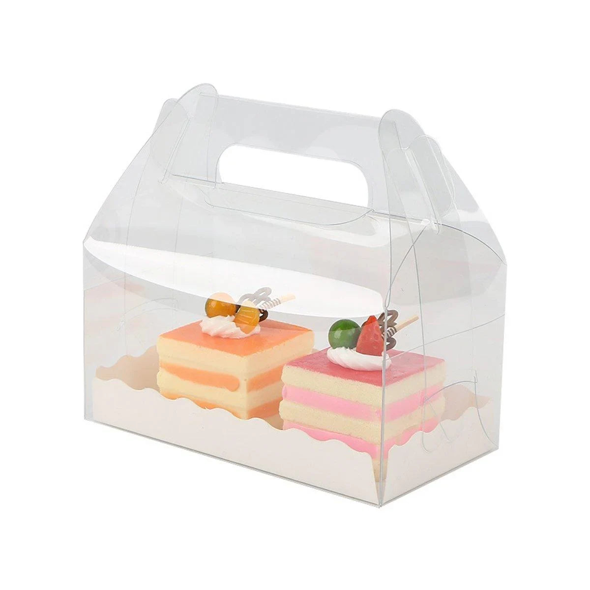 Portable Clear Pastry Boxes for Desserts 25PCS
