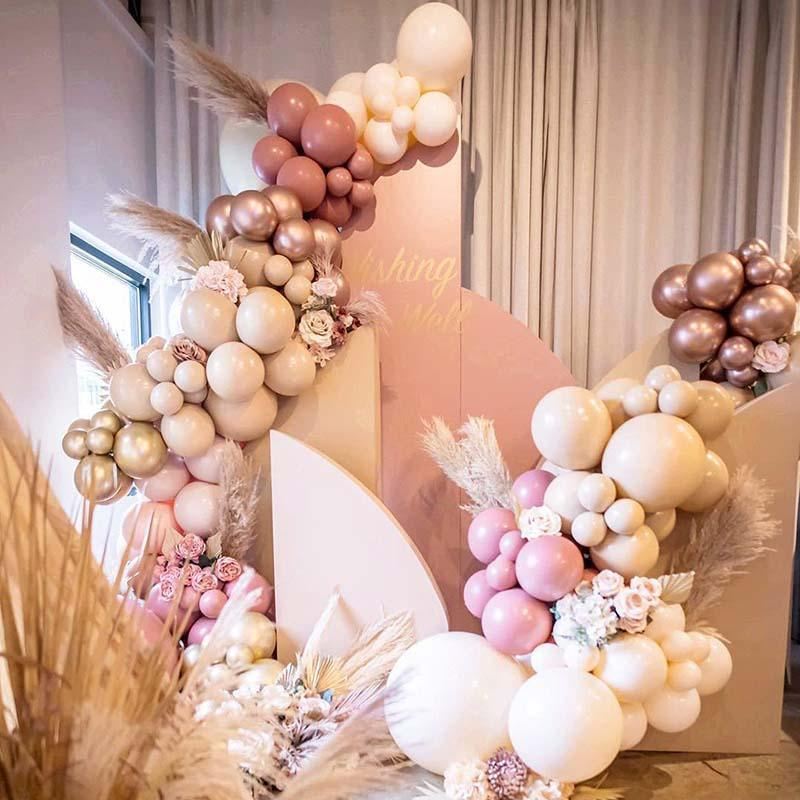 Pink Balloon Arch Kit Set Party Decor 108-158PCS