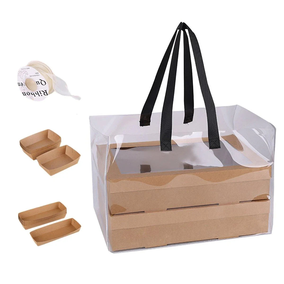 Grazing Boxes Kraft Paper with Clear Window 10PCS