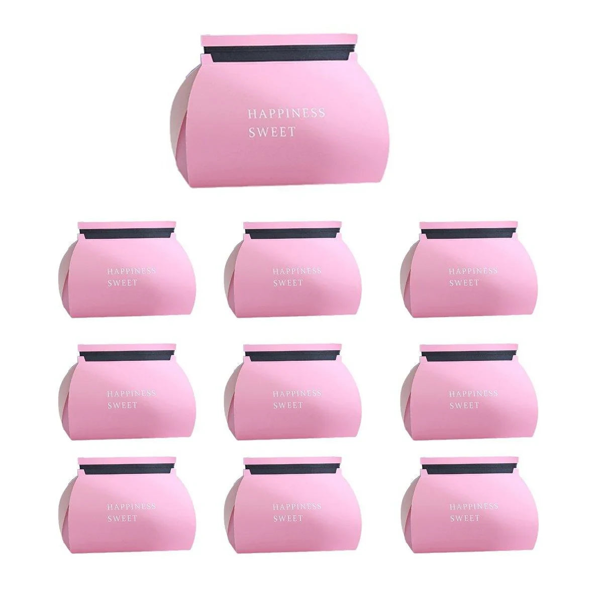 Food-Grade Paperboard Stylish Cake and Mousse Pastry Boxes 10pcs