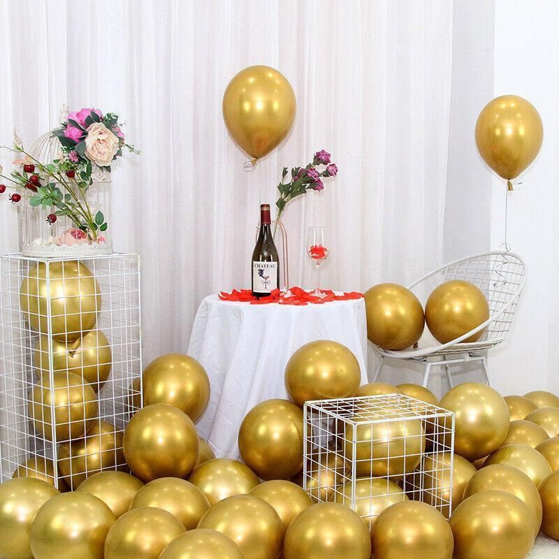 50PCS Chrome Metallic Balloon Helium