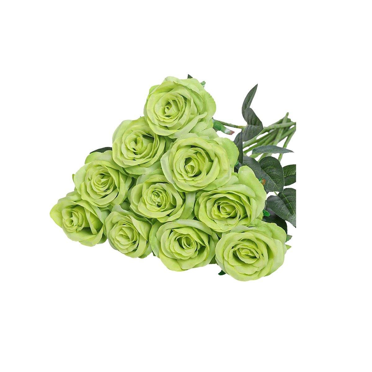 10PCS Artificial Flowers Simulation Rose