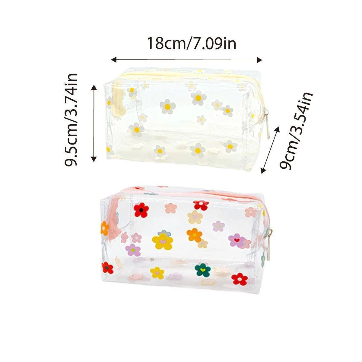 Large Capacity Transparent Storage Bag 2PCS