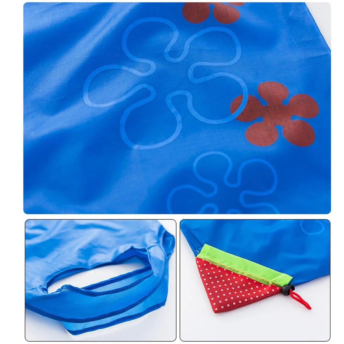 Polyester Reusable Grocery Bags Eco-Friendly 5PCS