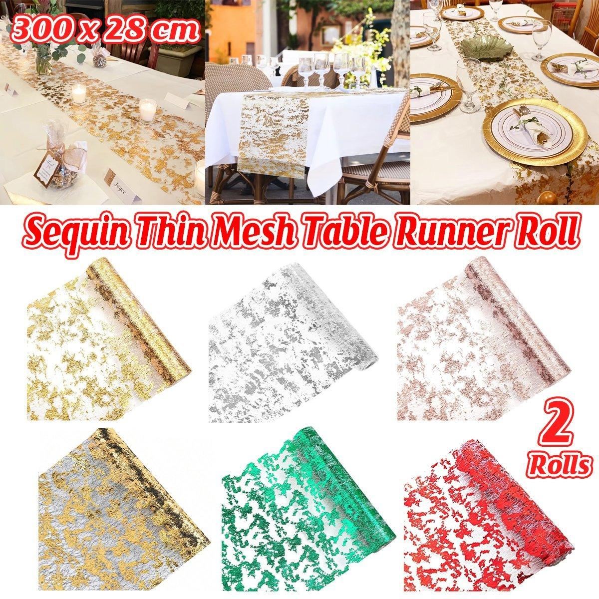 Mesh Tablecloth Party Decoration 2 Rolls