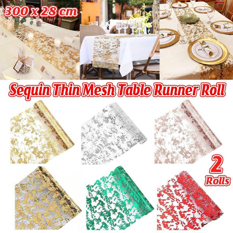 Mesh Tablecloth Party Decoration 2 Rolls