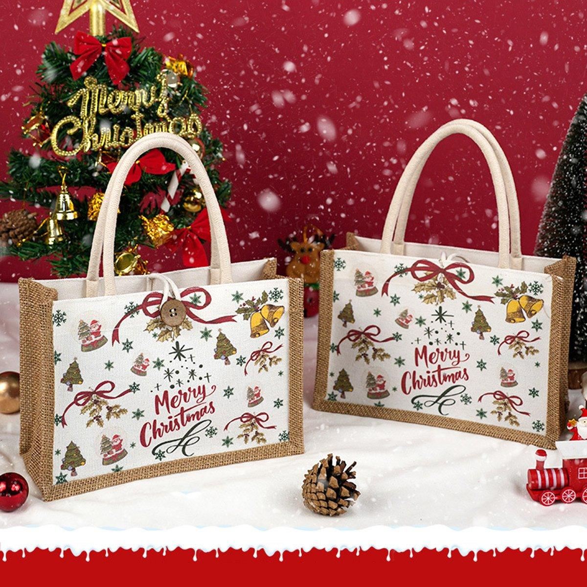 Christmas Santa Claus Gift Bag Apple Packaging Bag 1PCS