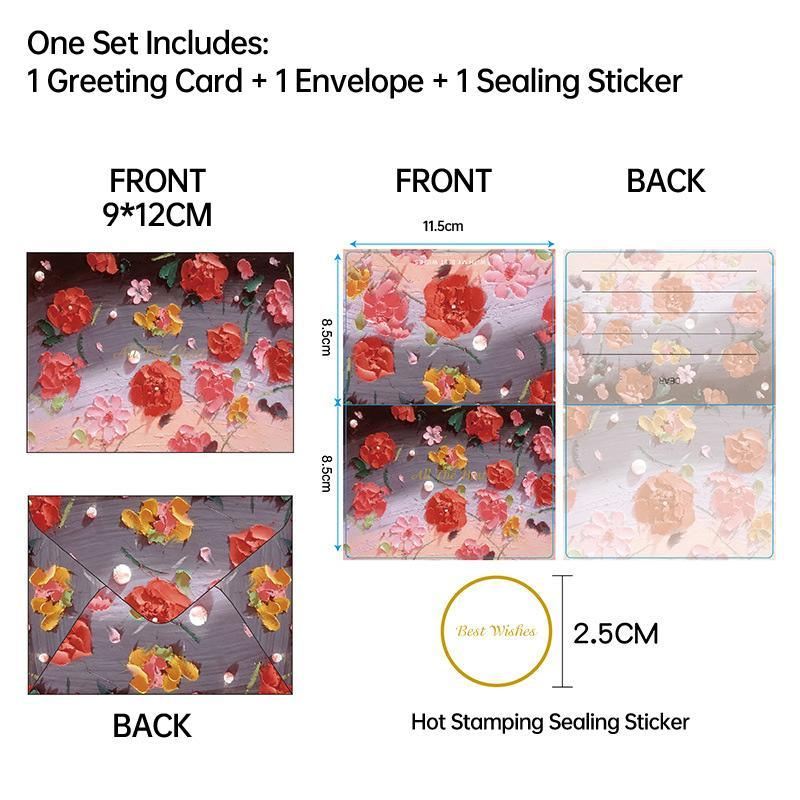 Card Stock Post Card Mini Envelope Set 30PCS