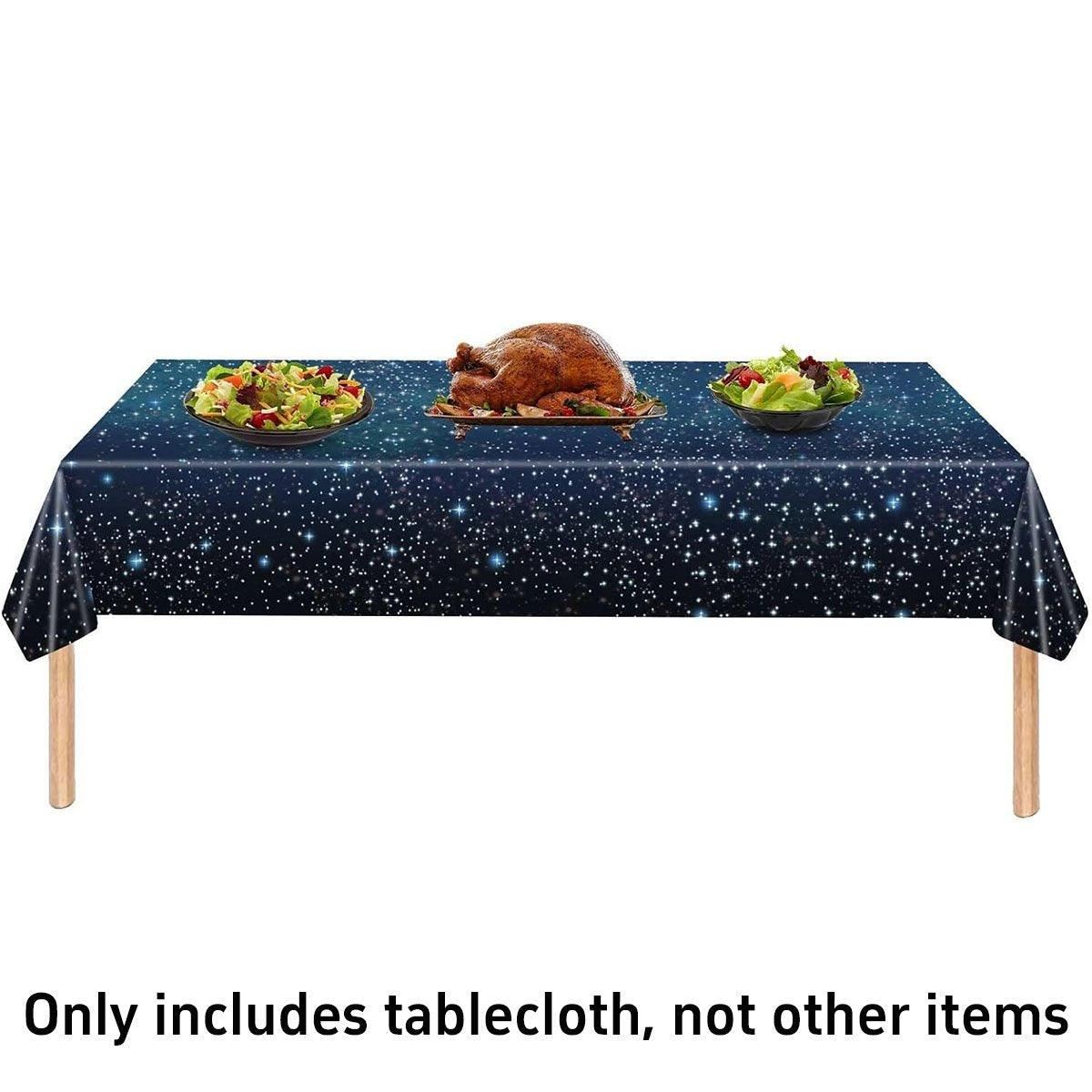2PCS Disposable Plastic Tablecloth