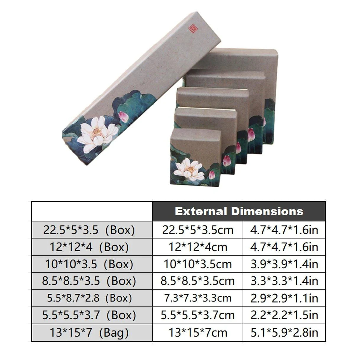 High-Quality Paper Jewelry Boxes 50PCS