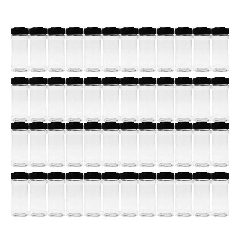 Plastic Spice Bottles 48PCS