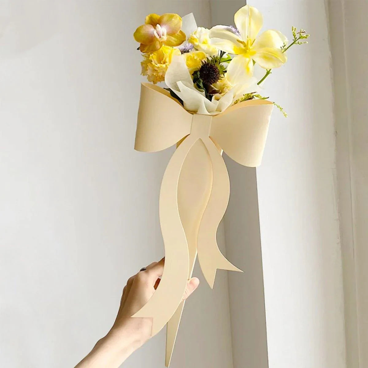 Bow Knot Flower Bouquet Boxes 10PCS