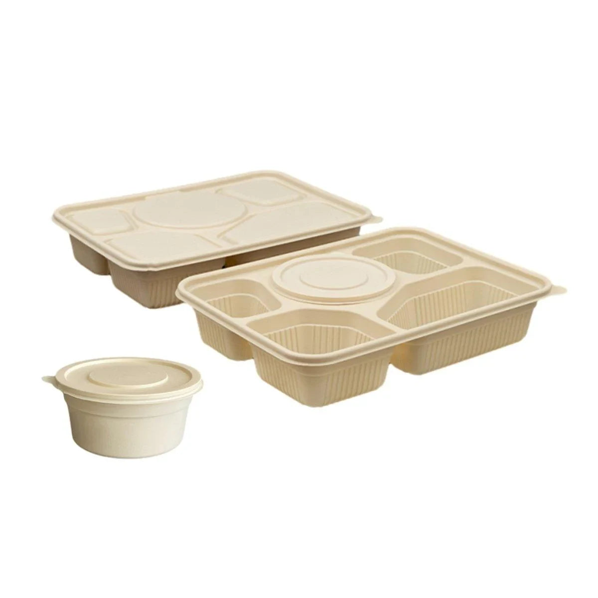 50pcs Degradable Corn Starch Box Food Container