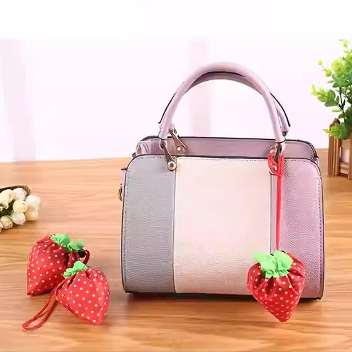 Polyester Reusable Grocery Bags Eco-Friendly 5PCS