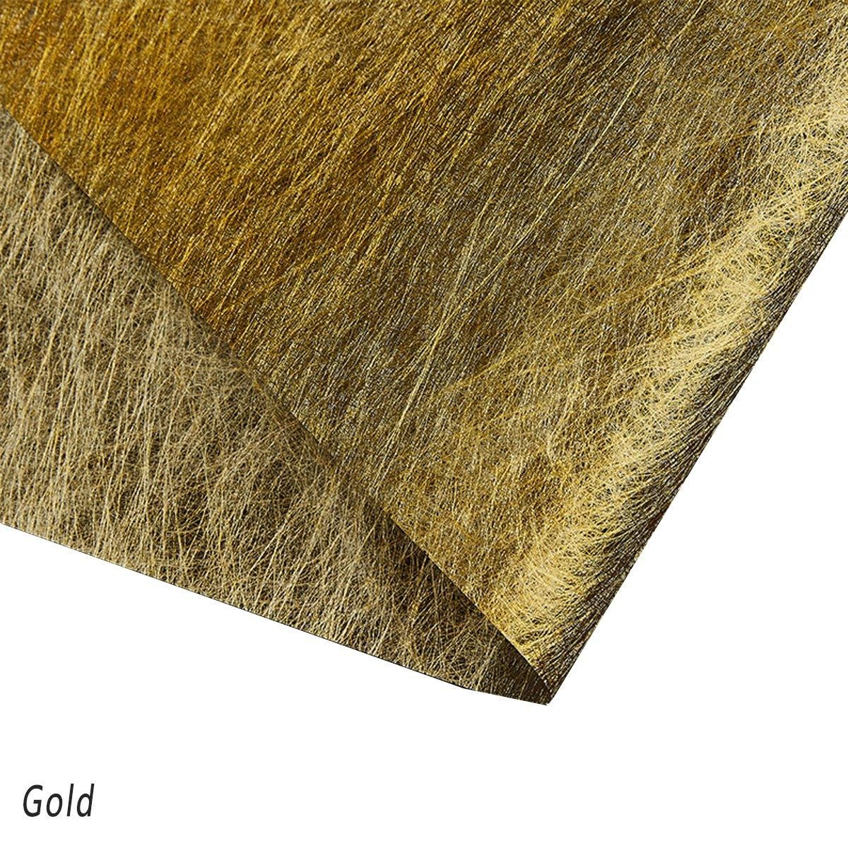 A selection of fabric sheets in various colors, including pink, white, brown, and blue.