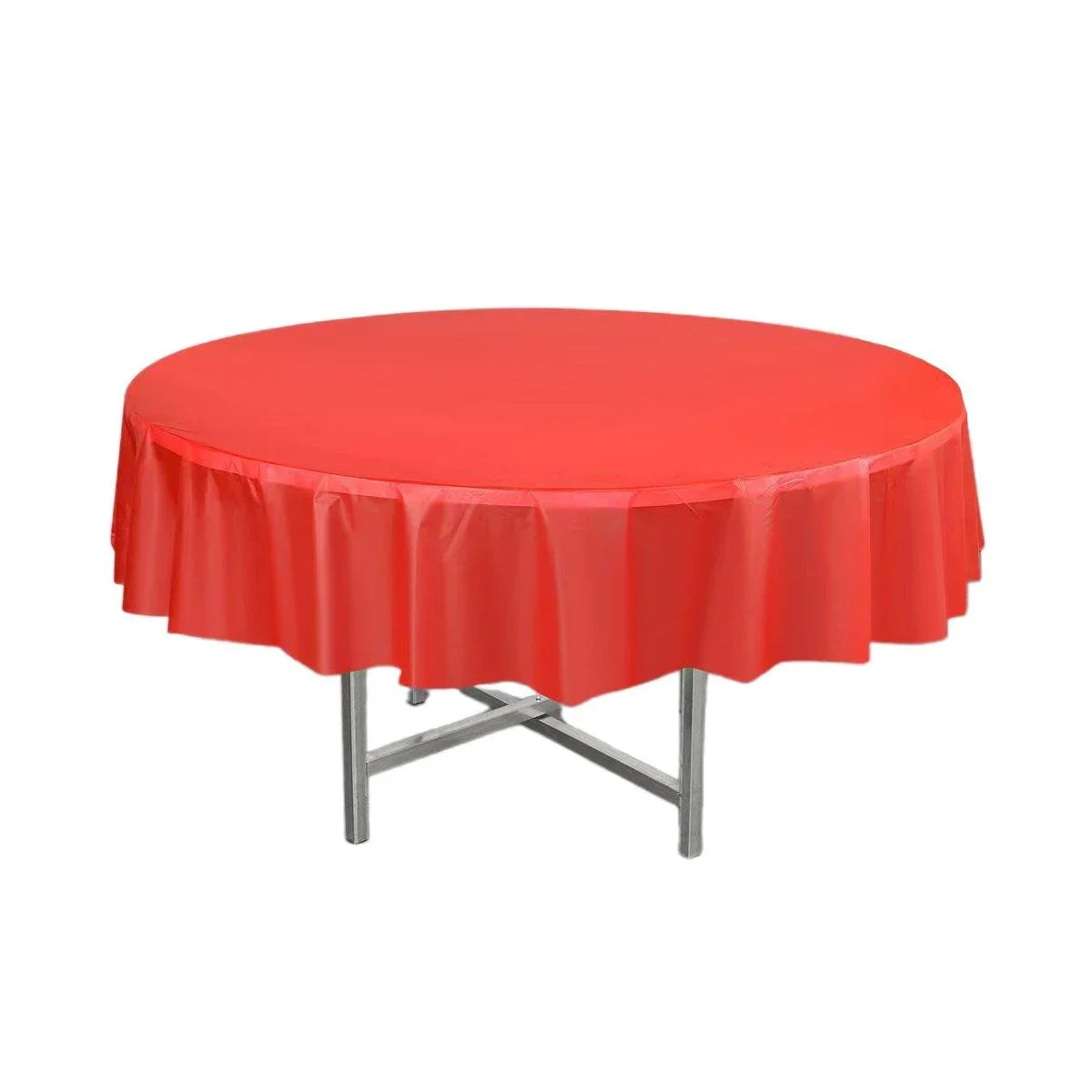 Disposable Solid Color Round Tablecloth 10PCS