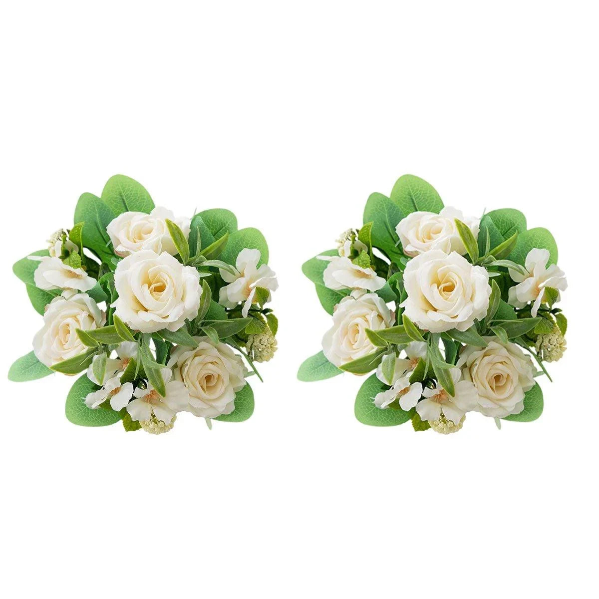 Artificial Flower Rose Bouquets 2PCS