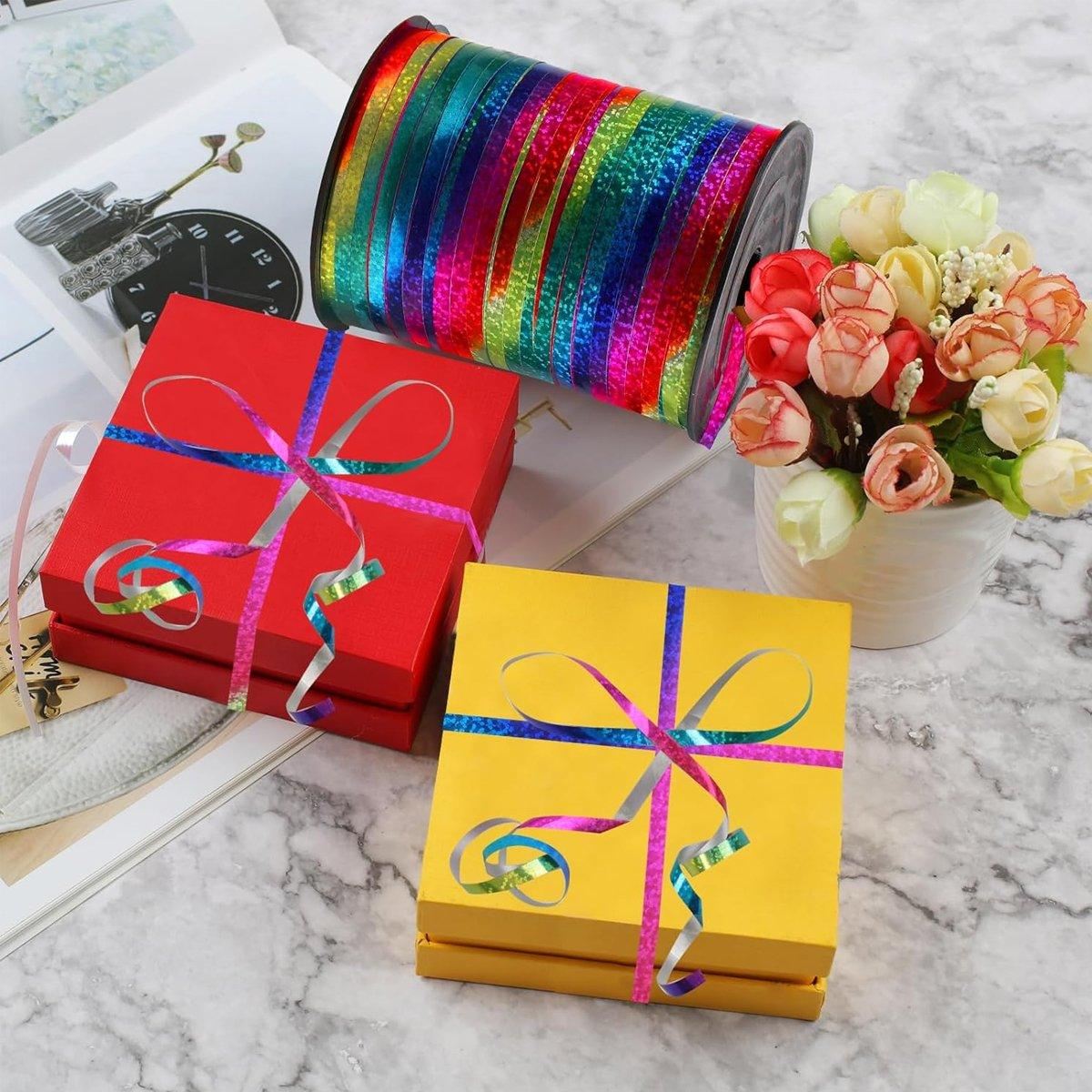 Glitter Laser Ribbon Party Banners Pull String Tie