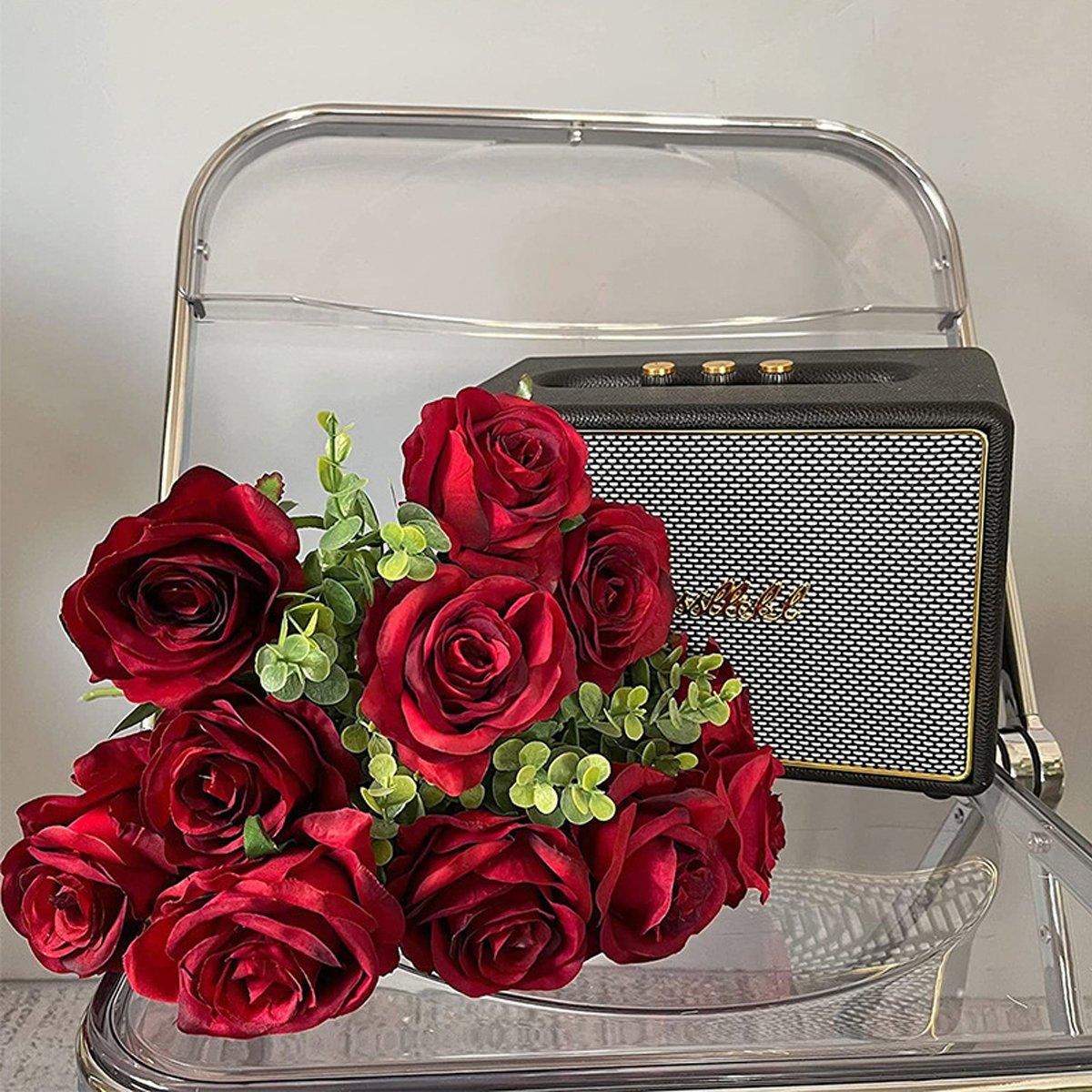 10PCS Artificial Flowers Simulation Rose