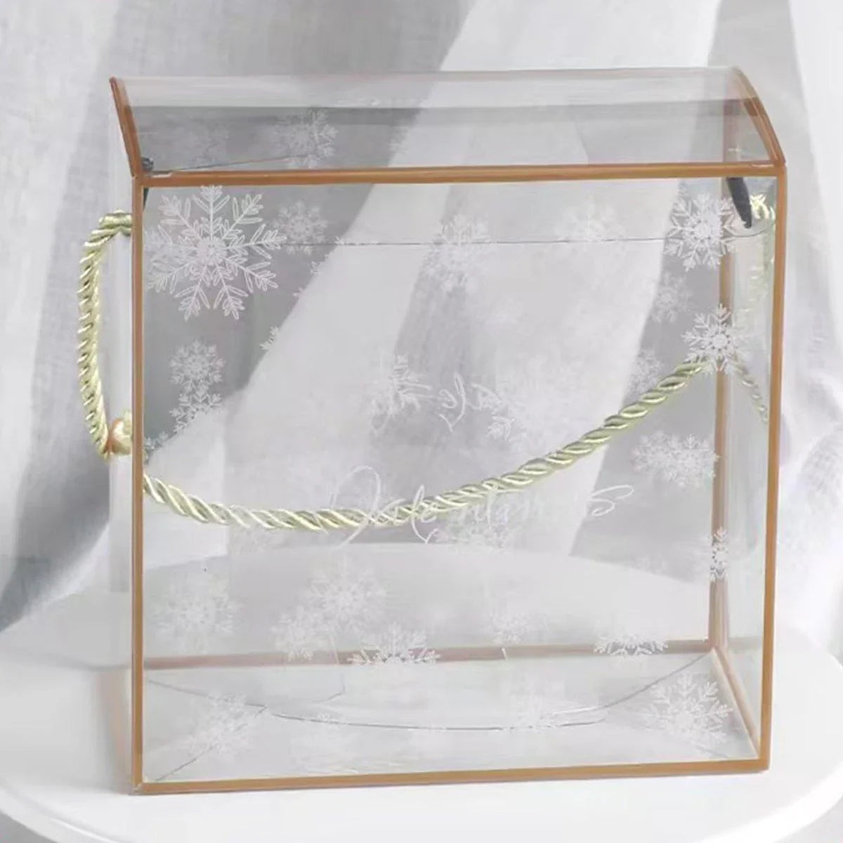 PET Plastic Candy Boxes with Handles Clear Display 20PCS